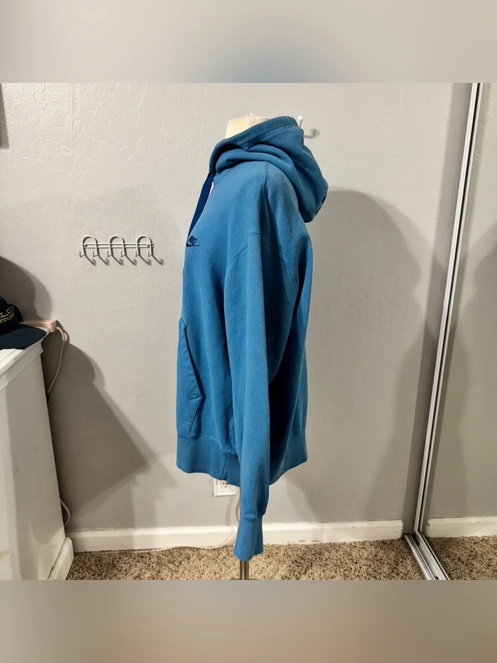 Thick Blue Nike Hoodie